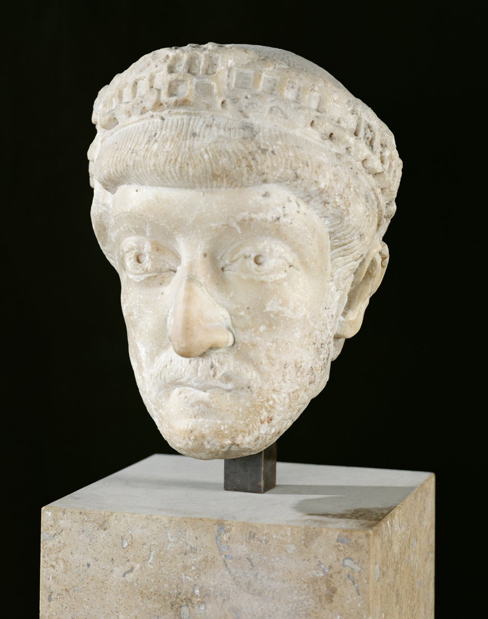 Chef for kejser Theodosius II (408-450) (marmor) af Roman