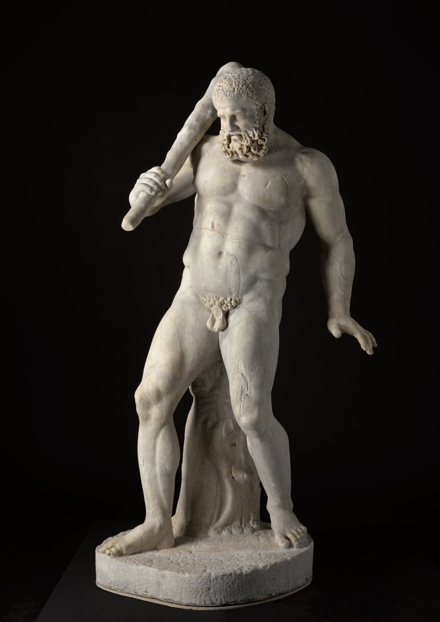Herakles, 2. århundrede (marmor) af Roman
