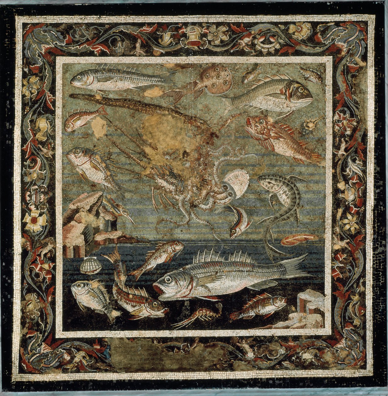 Marine liv (mosaik af Roman