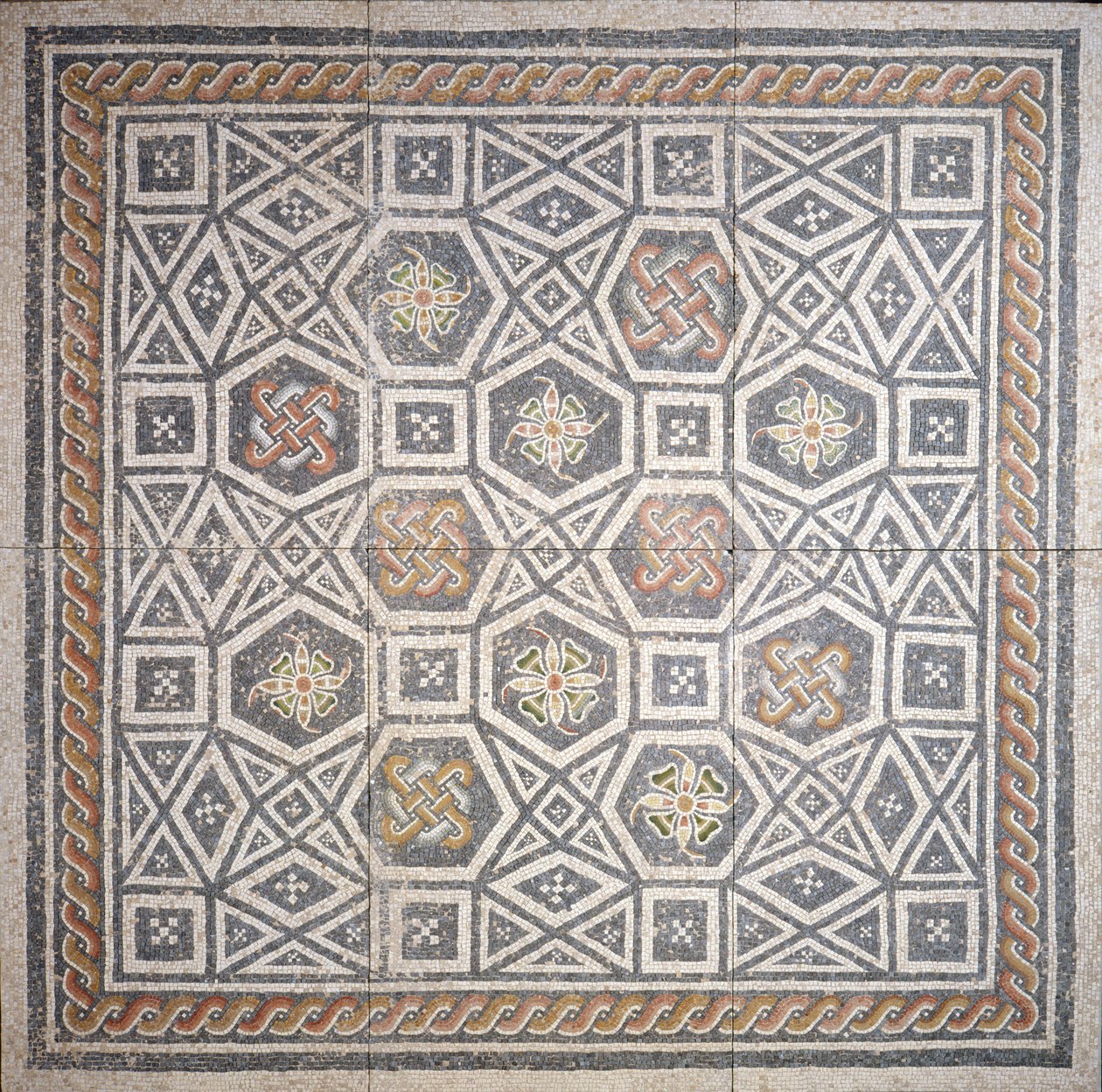 Mosaik, 2. århundrede (marmor og glas) af Roman