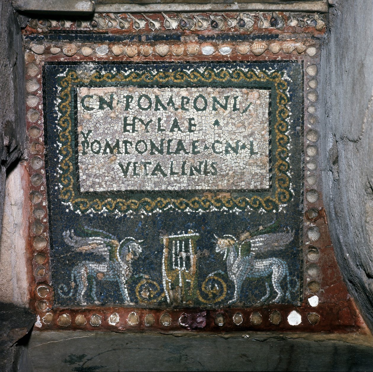 Mosaik af Pomponio Hylax