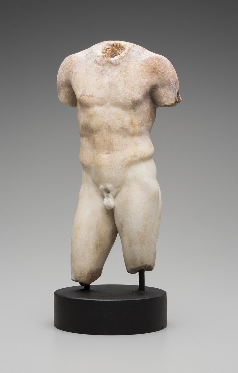 Nøgen mandlig torso (marmor) af Roman