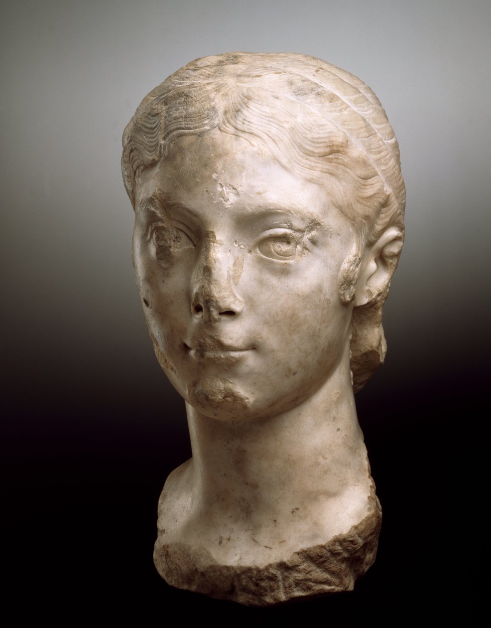 Portræthoved af Plautilla, AD 203-05 (marmor) af Roman