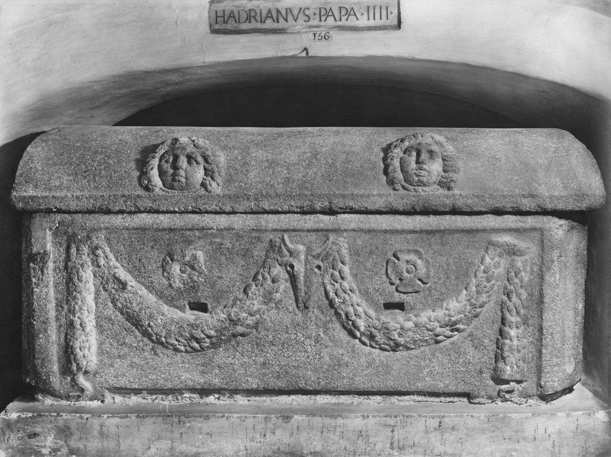 Sarkofag af pave Adrian IV (egyptisk granit) af Roman