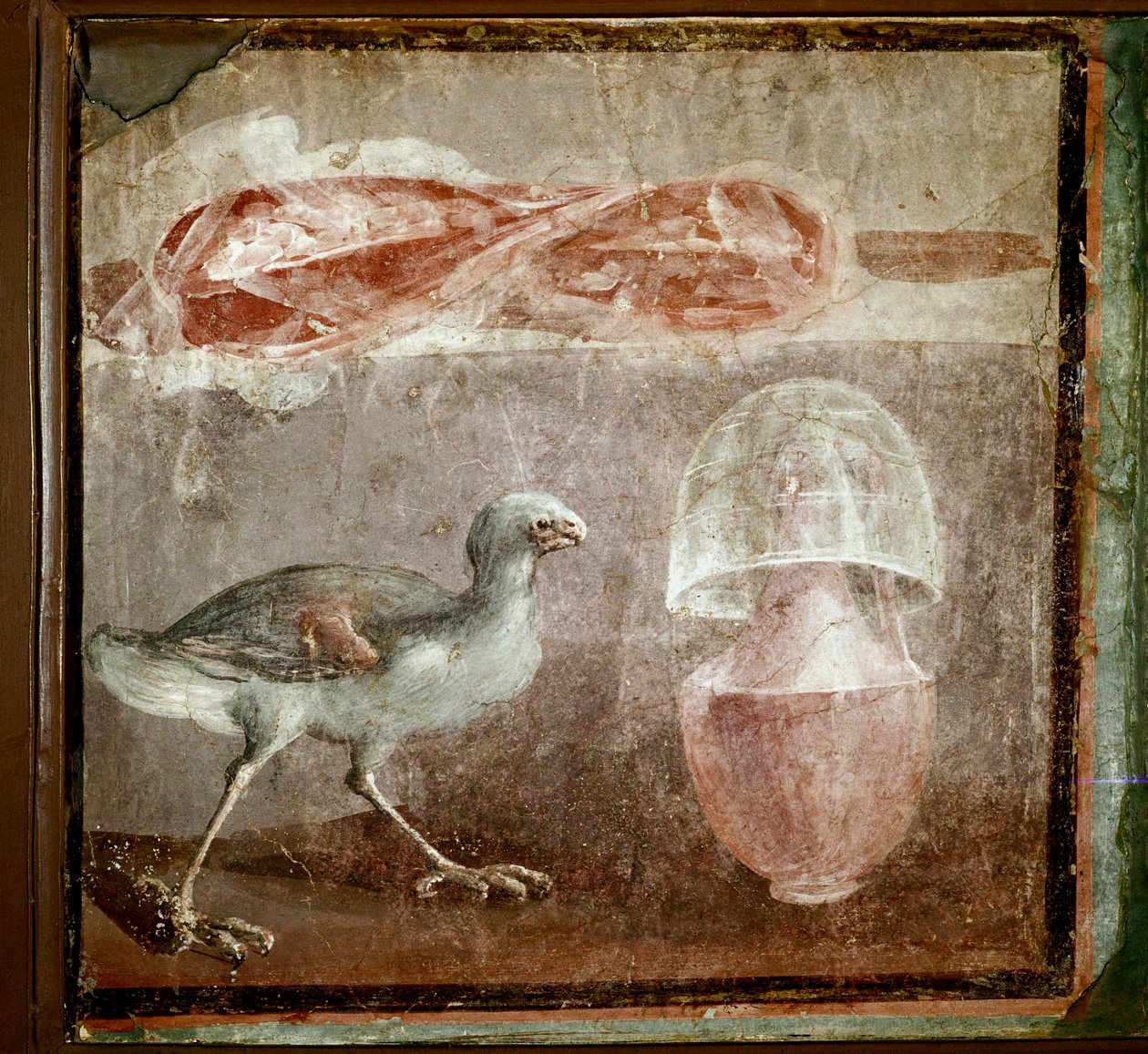 Stilleben med fugl (fresko af Roman