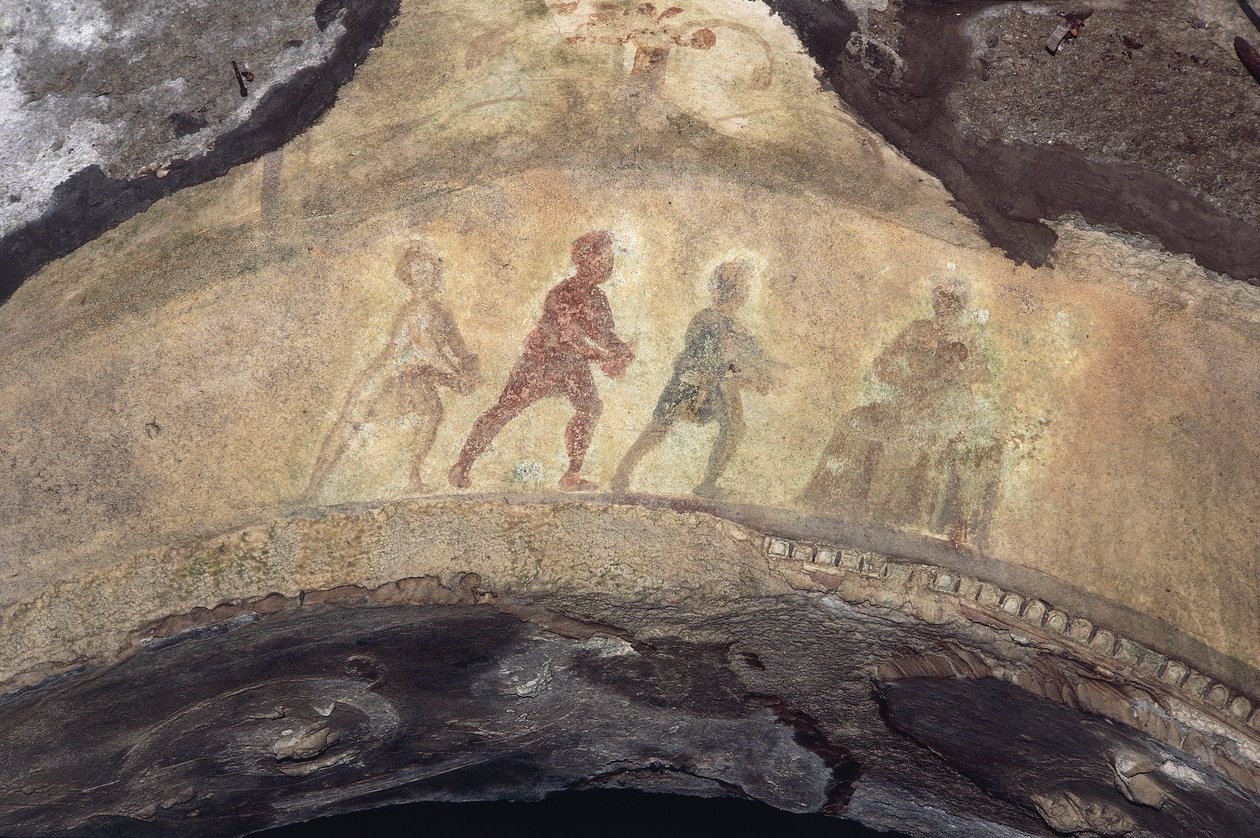 Tilbedelse af de tre konger (fresko) af Roman