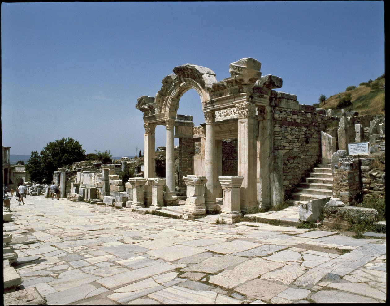 Udsigt over Hadrians tempel af Roman
