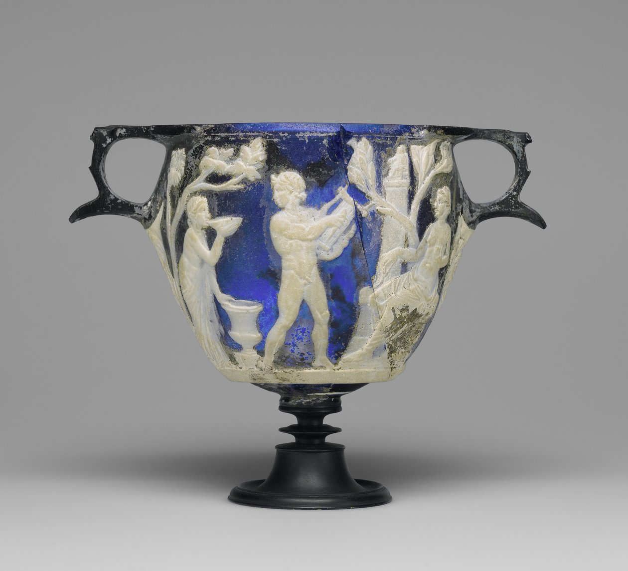 Cameo Glass Skyphos, c.1 AD (glas) af Roman Imperial Period