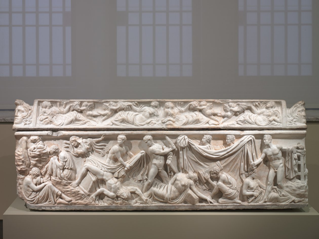Sarkofag, ca. 100-125 (græsk marmor) af Roman Imperial Period