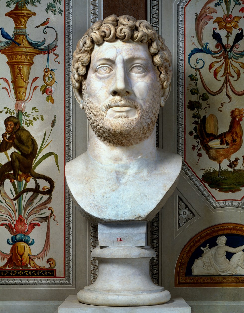 Marmorbuste af kejser Hadrian af Roman Roman