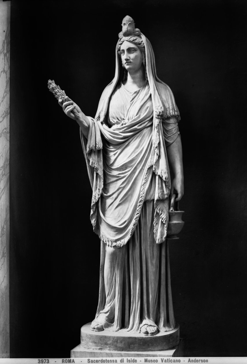 Statue af Isis (marmor) af Roman Roman