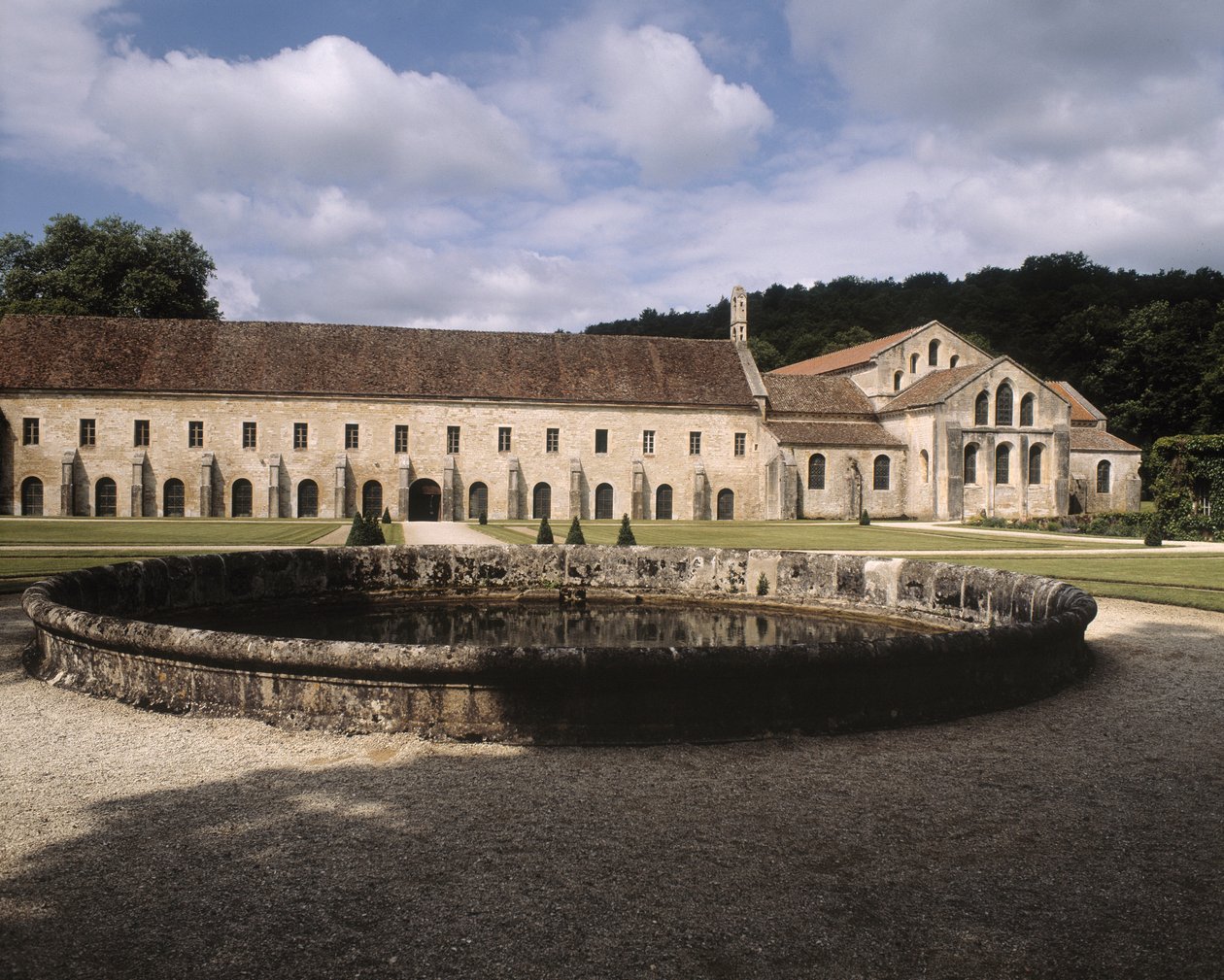 Udsigt over klosteret af Romanesque