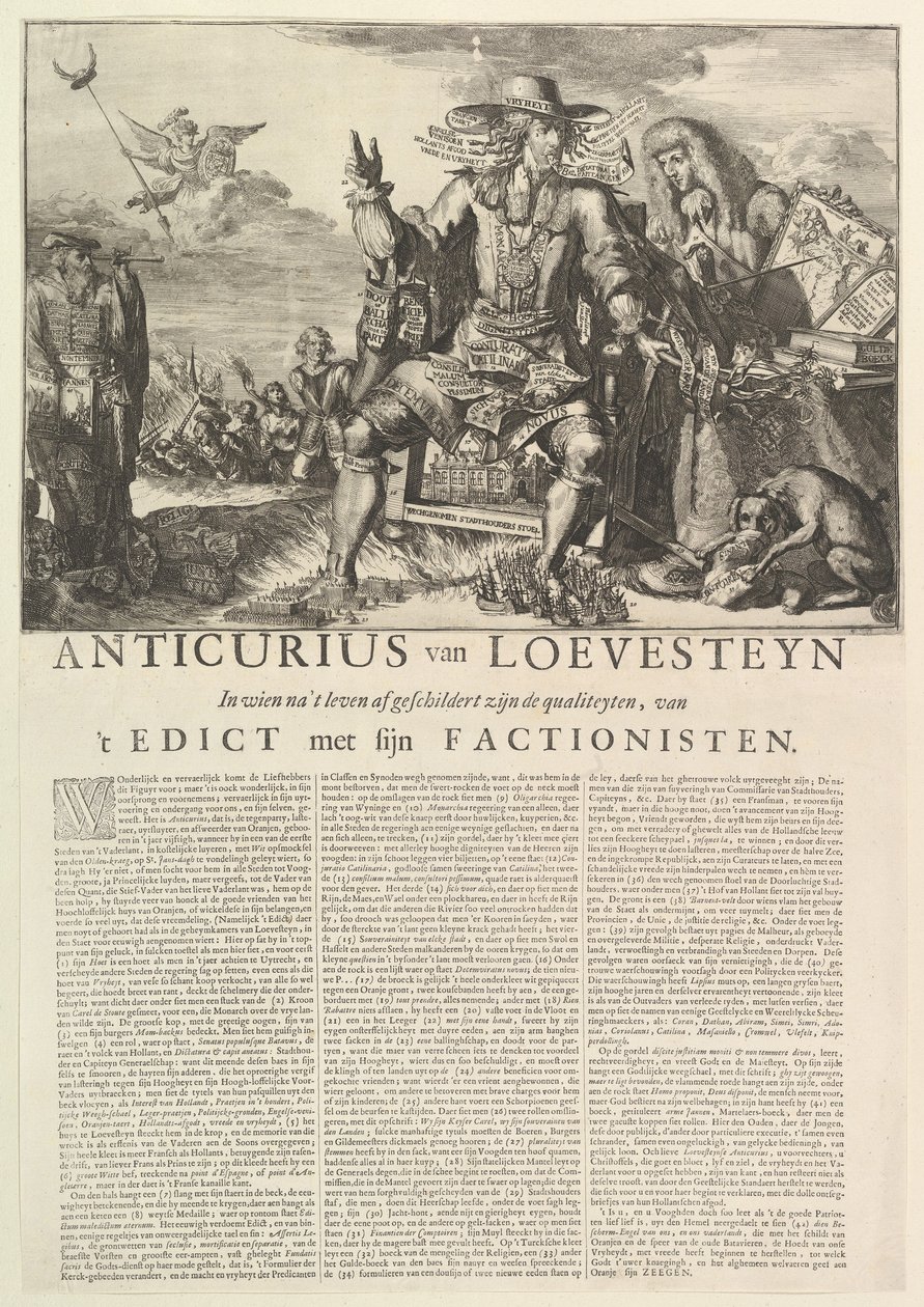 Anticurius van Loevesteyn.n.d. af Romeyn de Hooghe