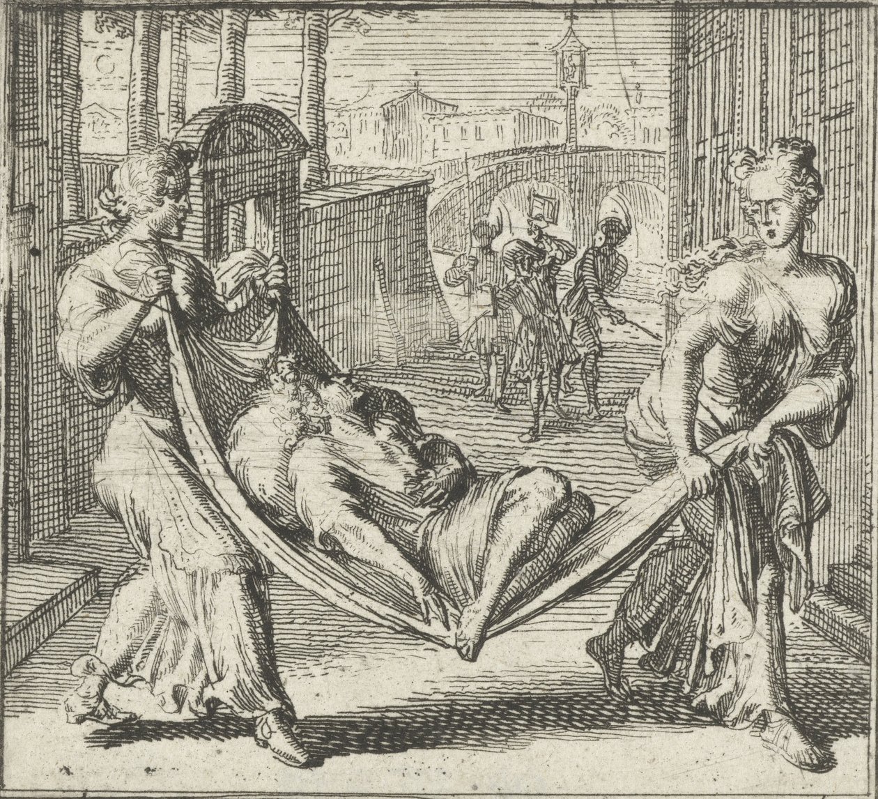 Decameron: Fjerde dag, sjette historie af Romeyn de Hooghe