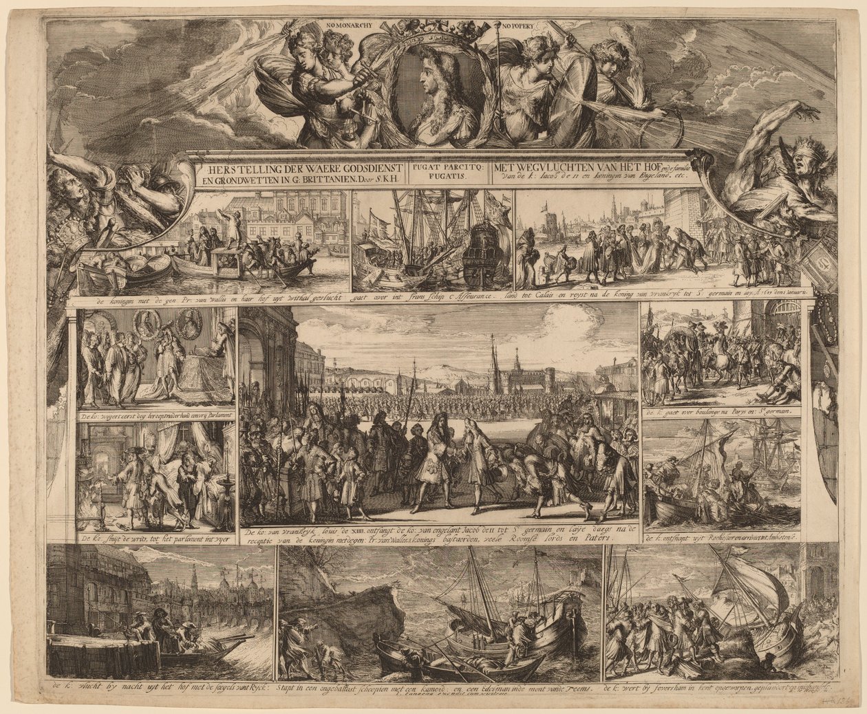 Intet monarki, intet pavedømme af Romeyn de Hooghe