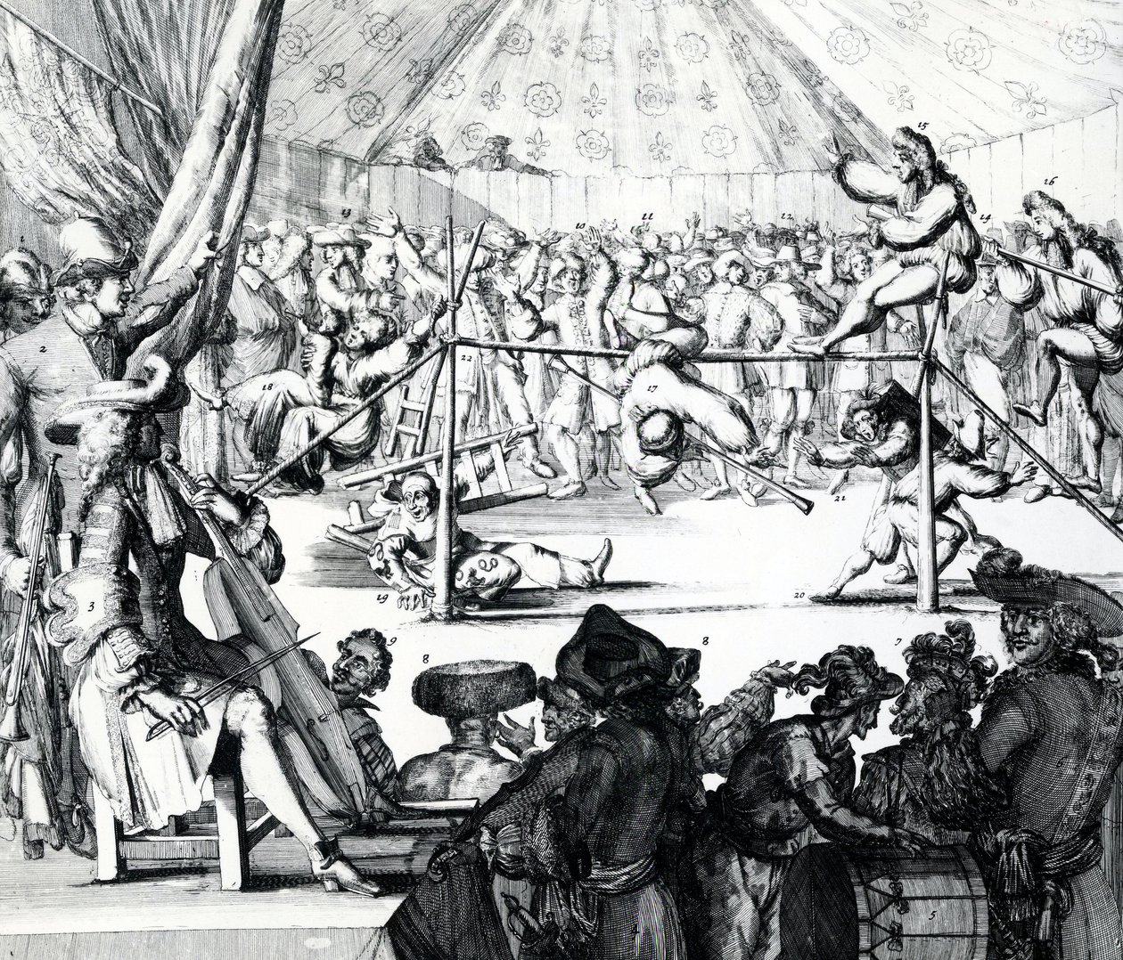 Løn, der falder, 1697 af Romeyn de Hooghe