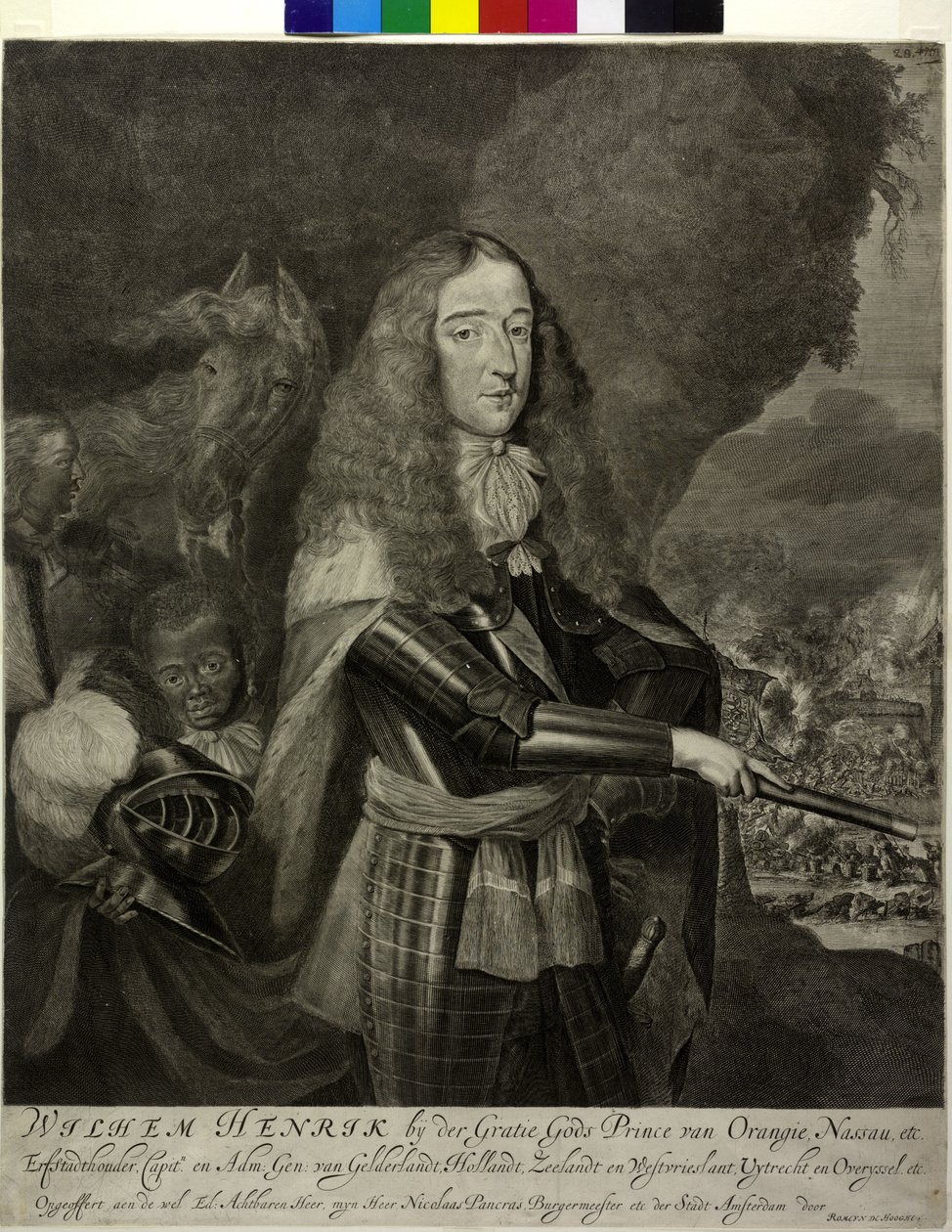 Prins af Oranien Wilhelm III af Romeyn de Hooghe