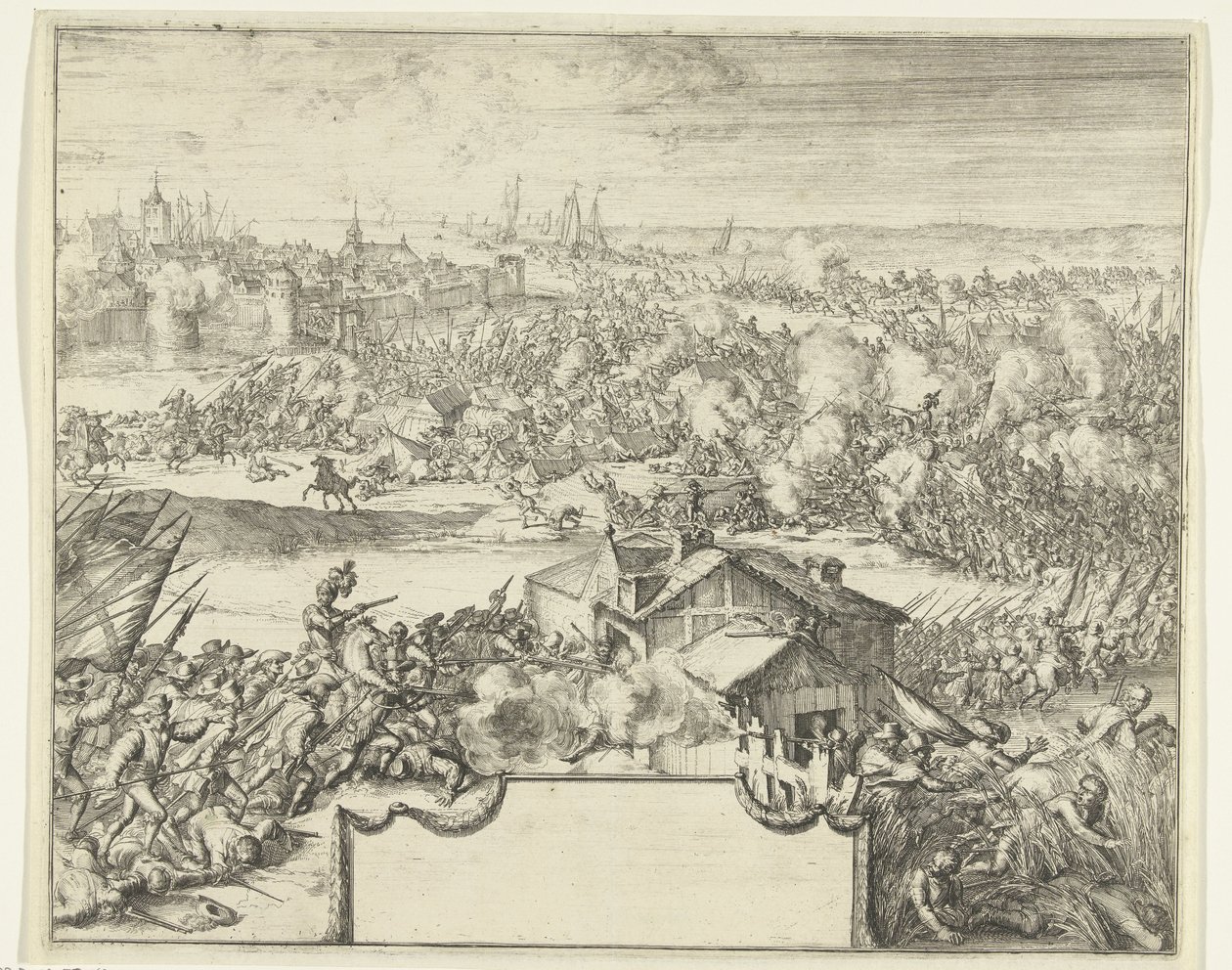 Slaget ved Steenbergen, 1583 af Romeyn de Hooghe