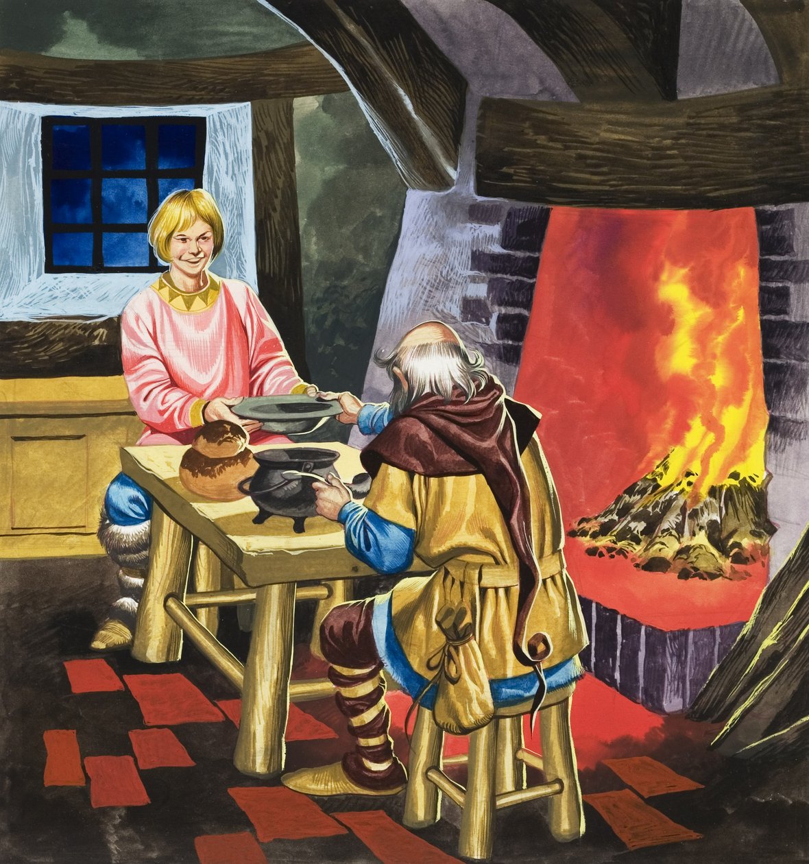 Fairy Tale (gouache på papir) af Ron Embleton