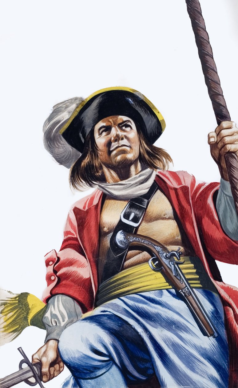 Sir Henry Morgan (gouache på papir) af Ron Embleton