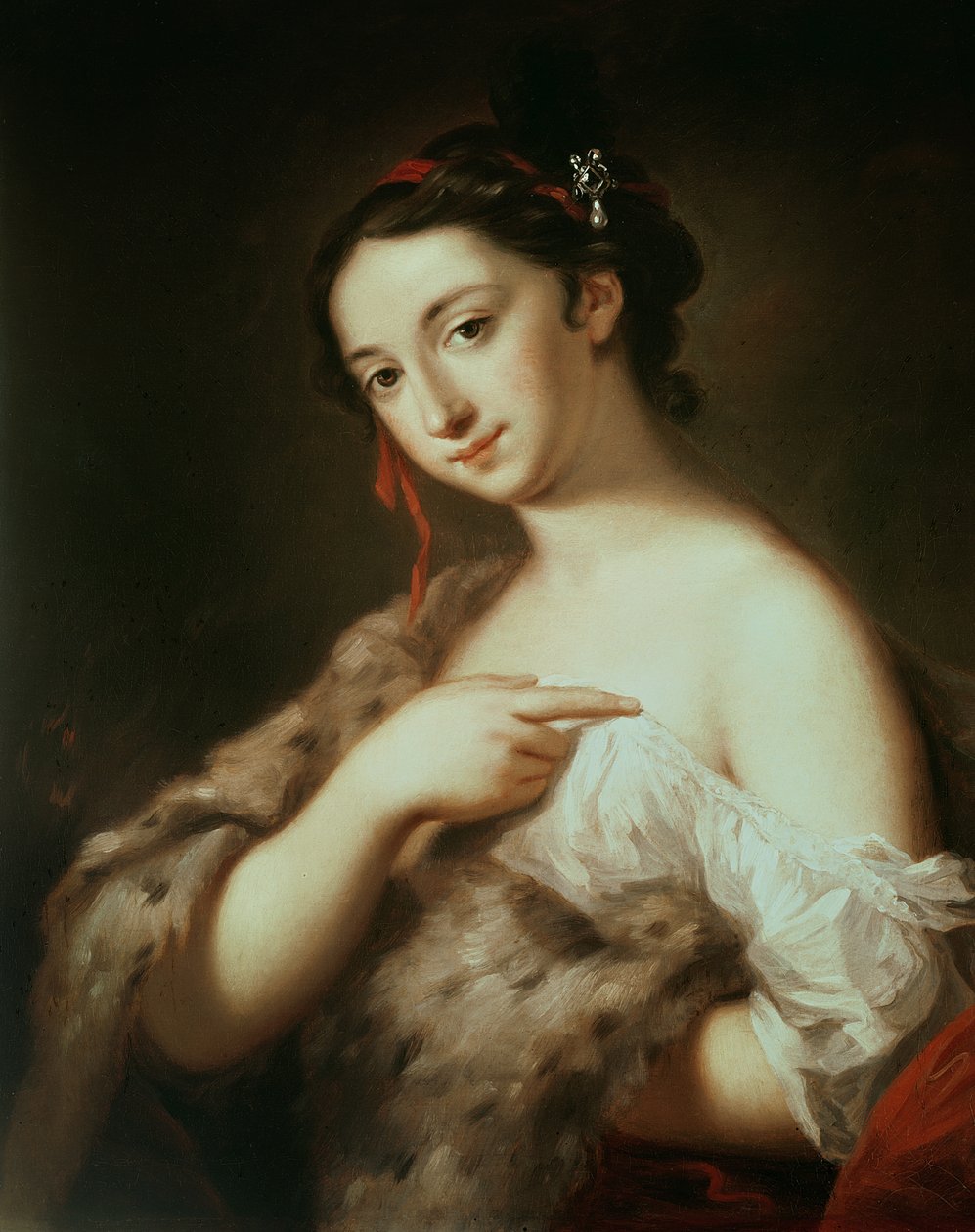 En dame (vinter) af Rosalba Giovanna Carriera