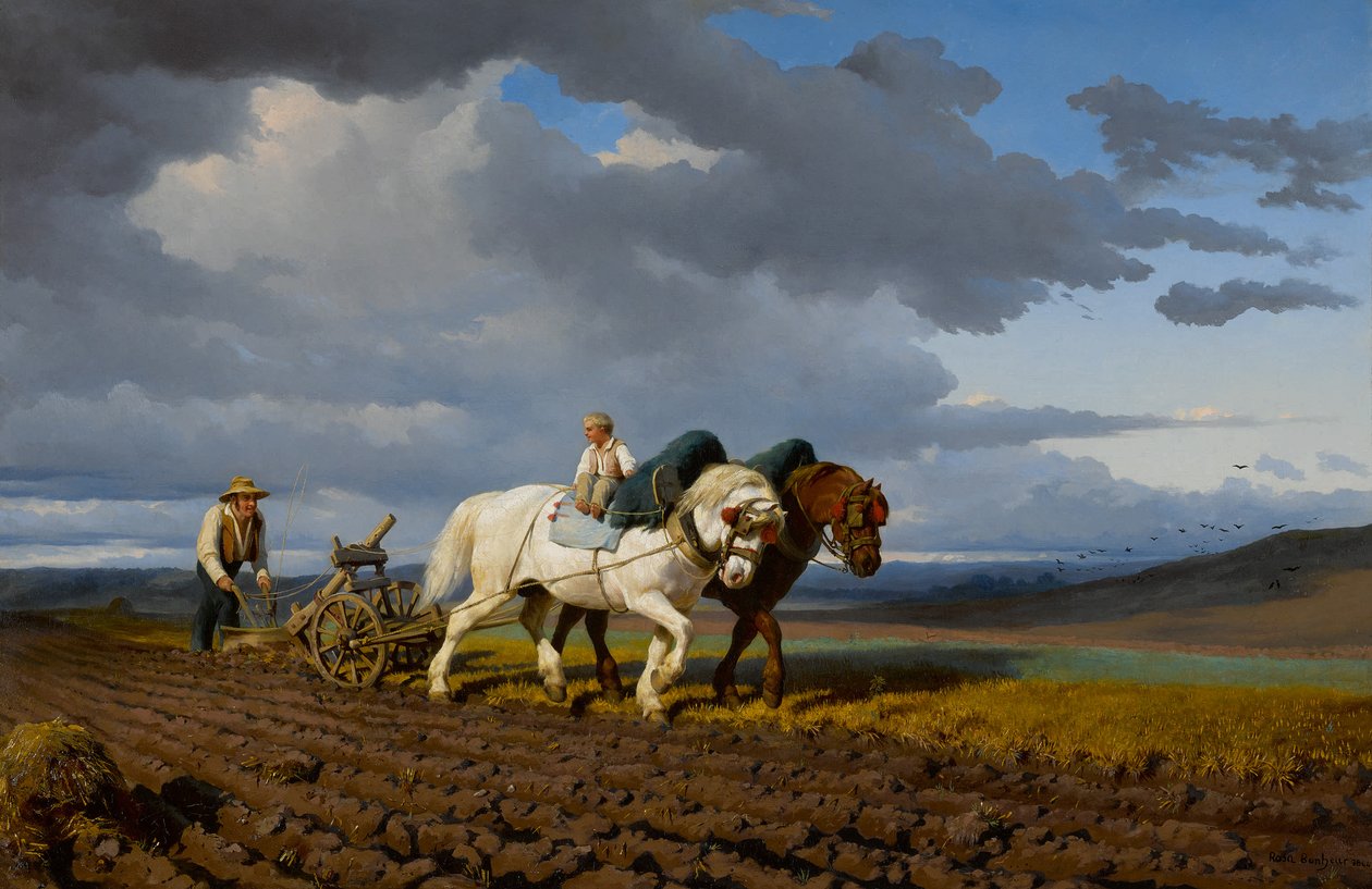Pløjningen, 1844. af Rosa Bonheur
