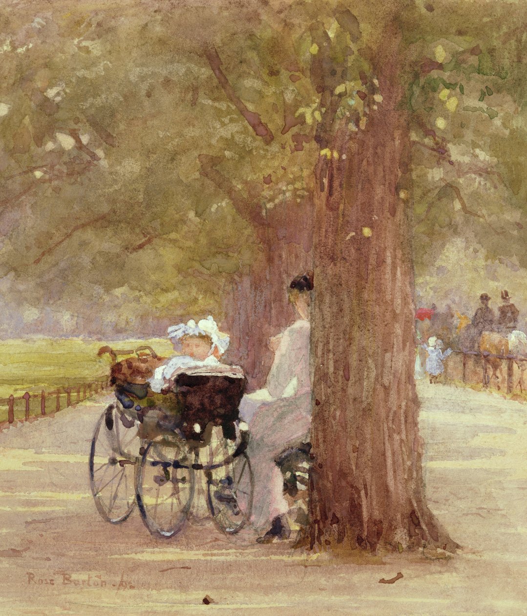 A Rest in Rotten Row, 1892 af Rose Maynard Barton
