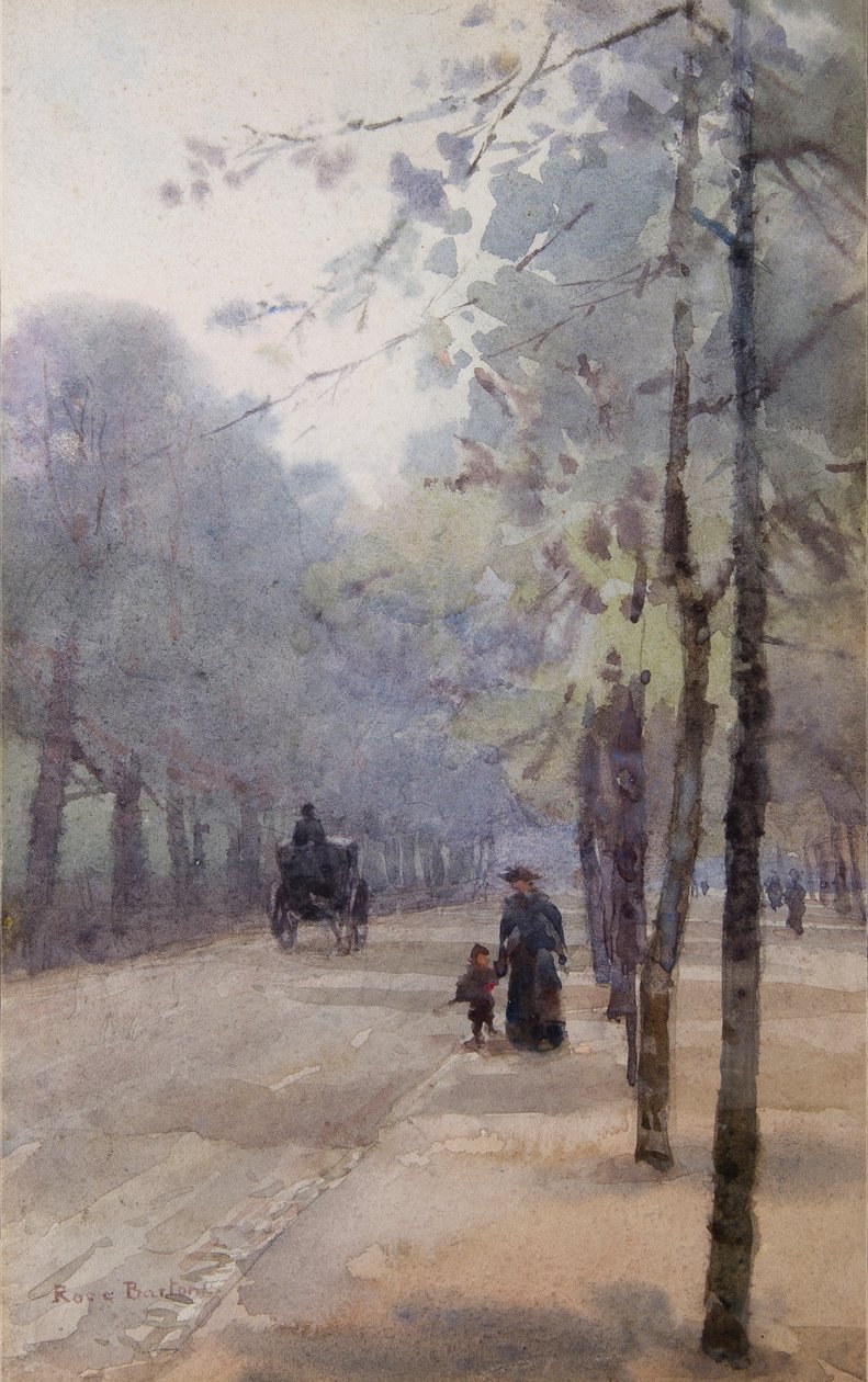 The Tree Lined Avenue (akvarel) af Rose Maynard Barton
