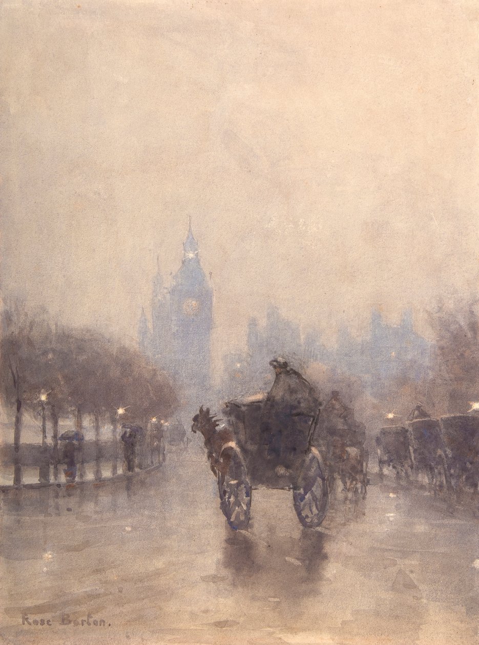 Victoria Embankment (akvarel) af Rose Maynard Barton
