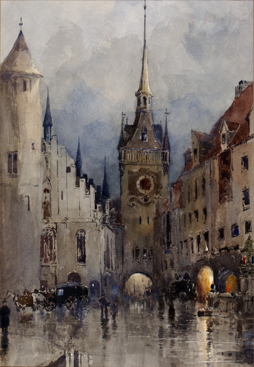 Gadescene i München, 1880. af Ross Turner