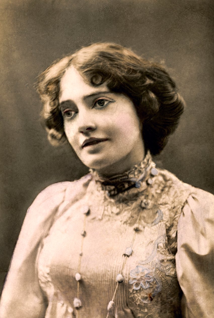 Dorothea Baird 1875-1933, engelsk skuespillerinde, 1903. af Rotary Photo