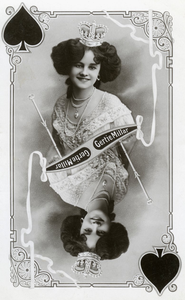 Gertie Millar, britisk skuespillerinde og sangerinde, c1905. af Rotary Photo