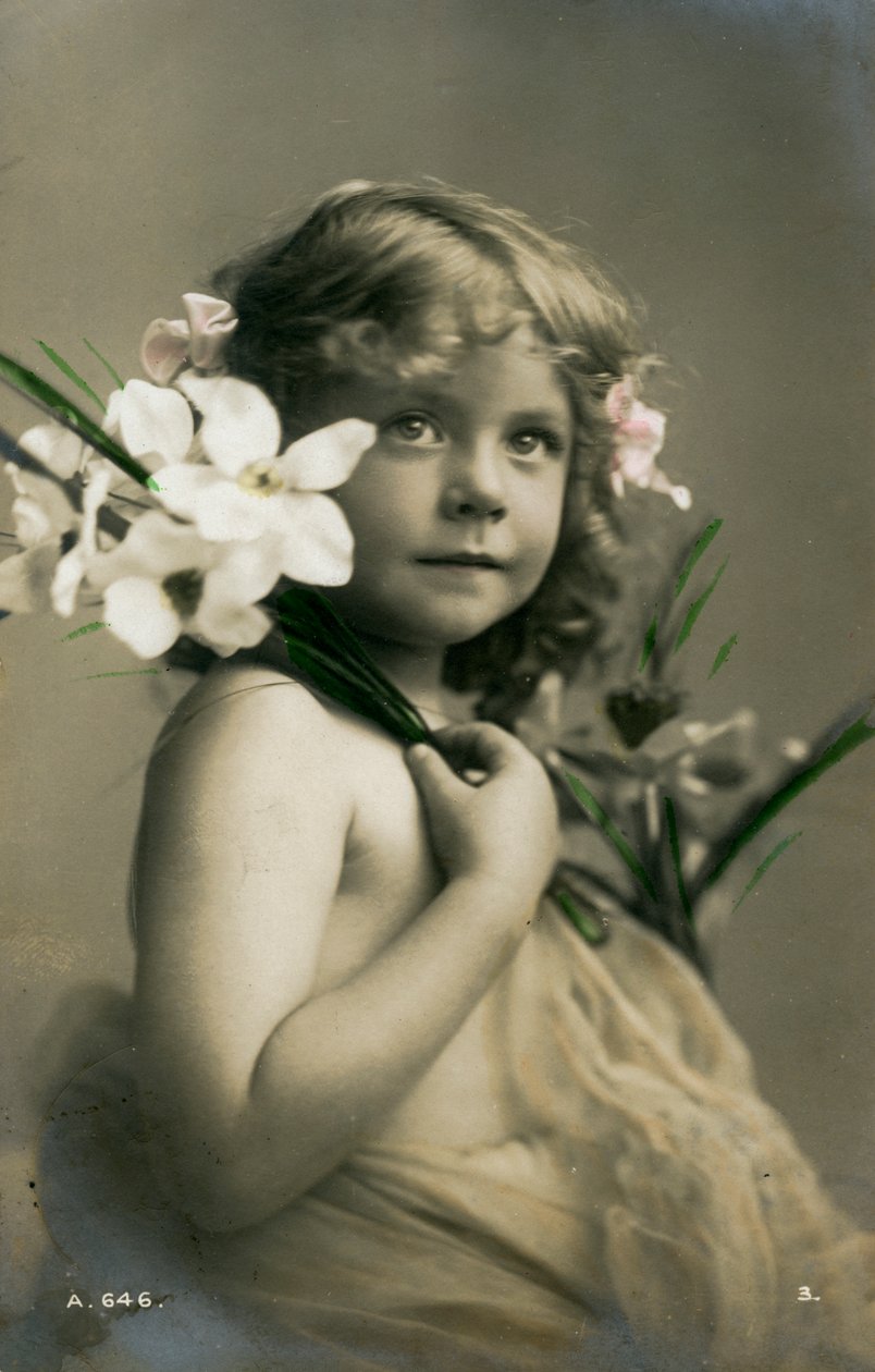 Pige, c1911. af Rotary Photo