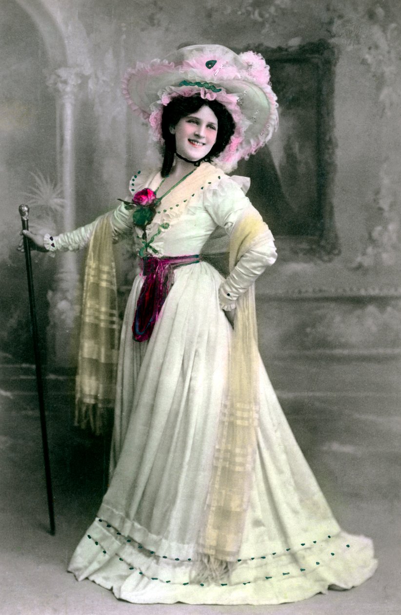 Zena Dare 1887-1975, engelsk skuespillerinde, 1906. af Rotary Photo