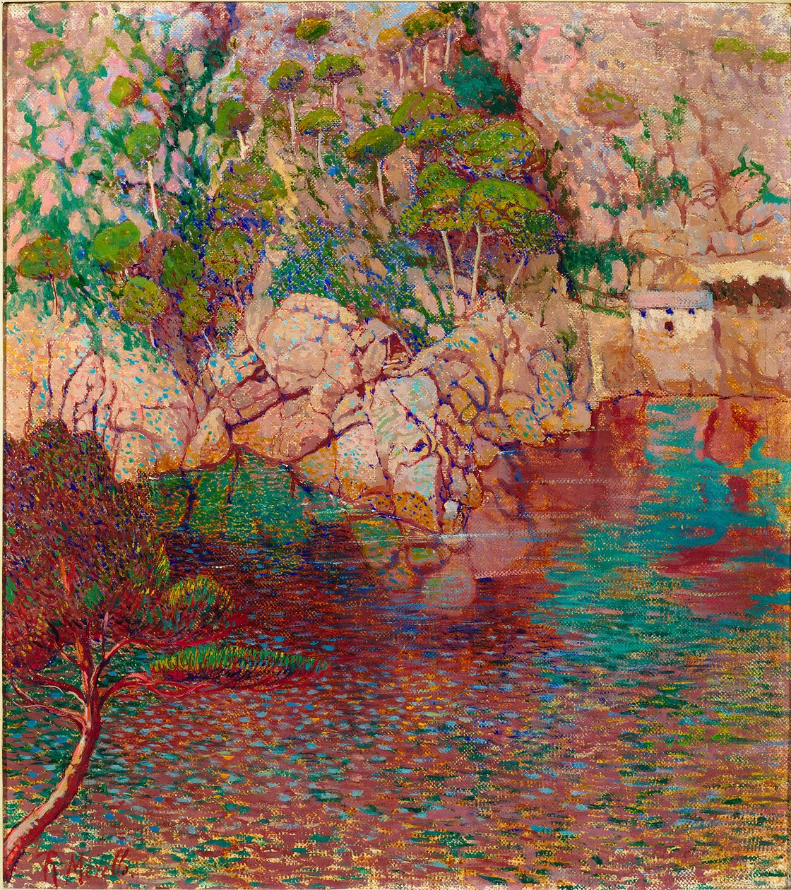 Klipper og hav, c.1910-14 af Rubaldo Merello