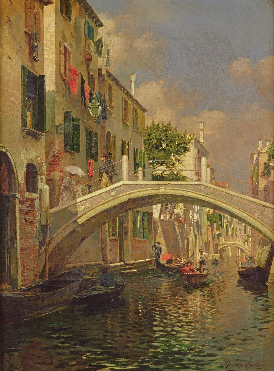 Ponte Ognissanti, San Trovaso, Venedig af Rubens Santoro