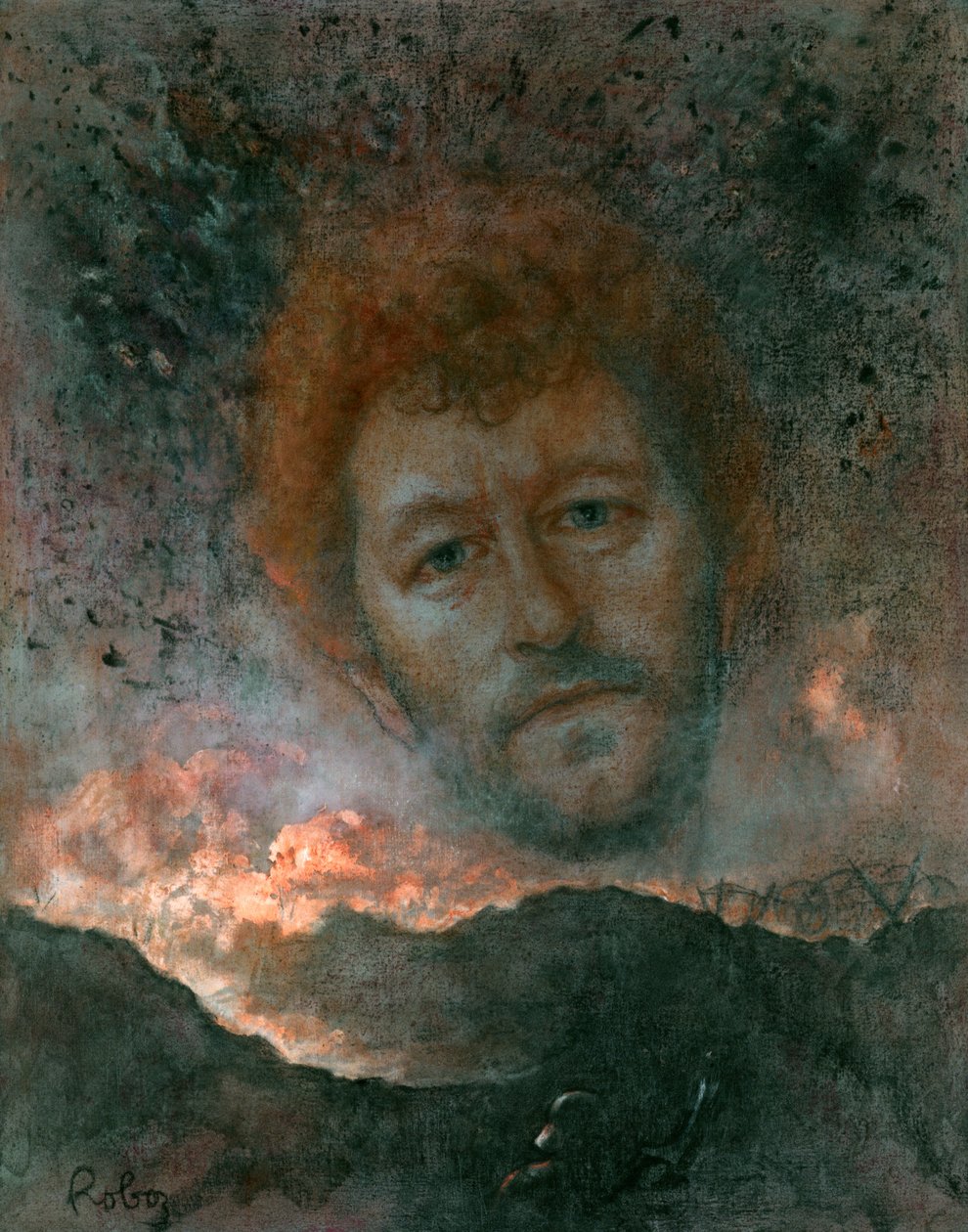 Sebastian Faulks portræt af Zsuzsi Roboz i pasteller ca af Rudolf Eichstaedt
