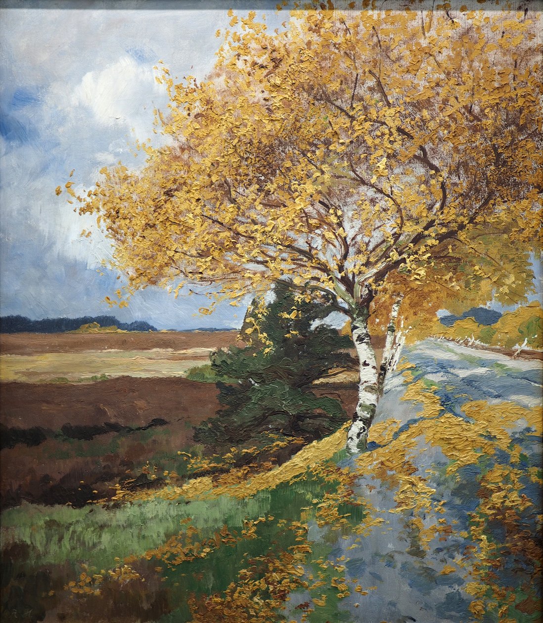 Landevej i efteråret af Rudolf Hermanns