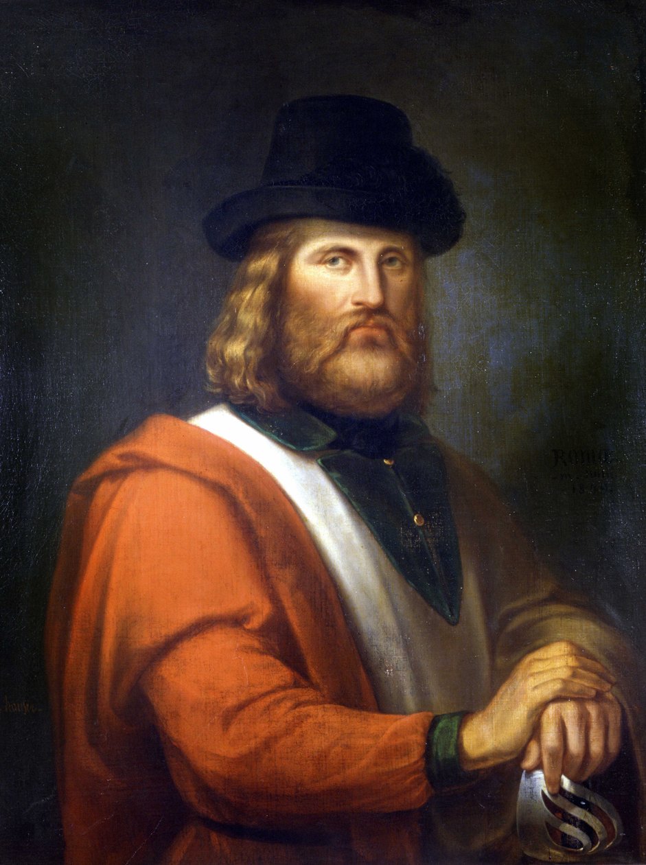 Giuseppe Garibaldi maleri af R.E.Hauser af Rudolf Eduard Hauser