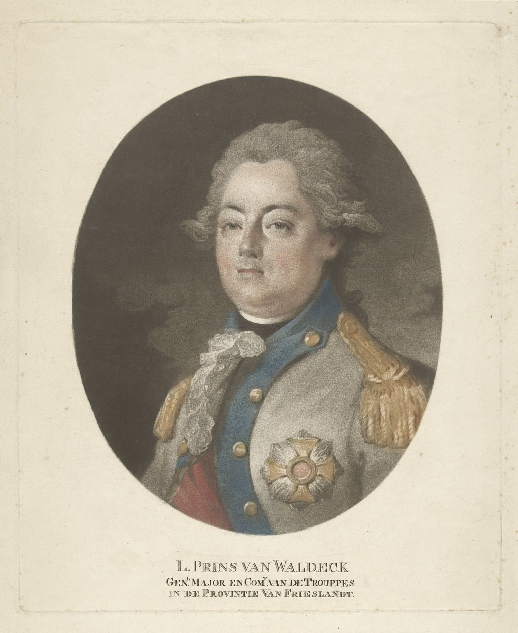 Portræt af prins Louis af Waldeck af Rudolf Henzi