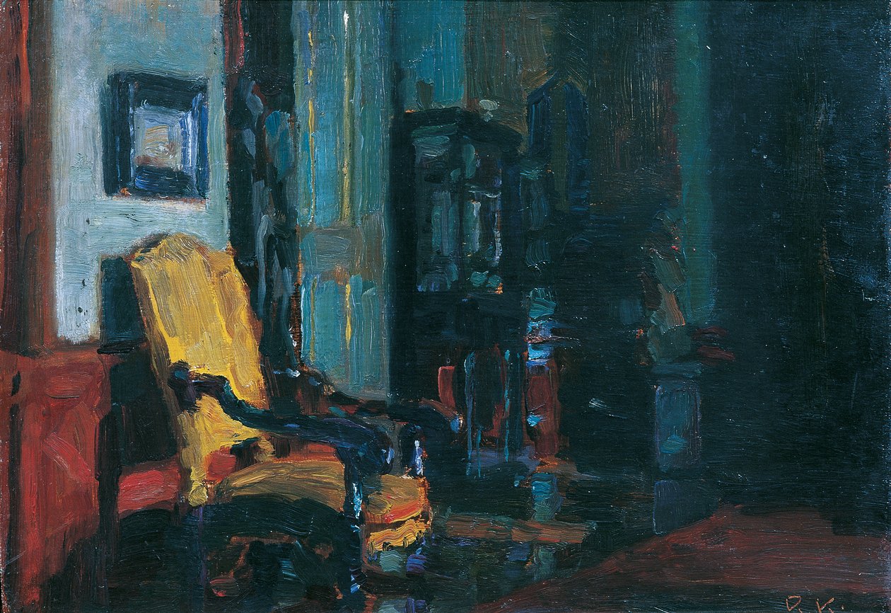 Interiør (Castle Dioseg nær Pressburg) af Rudolf Konopa