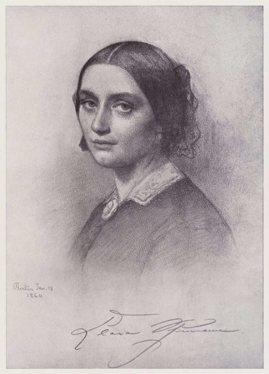 Clara Schumann (litho) af Rudolf Lehmann