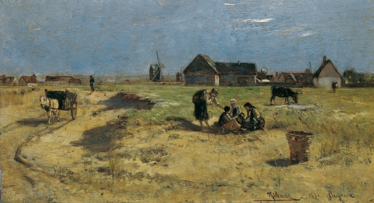 Landschaft aus Cayeux af Rudolf Ribarz