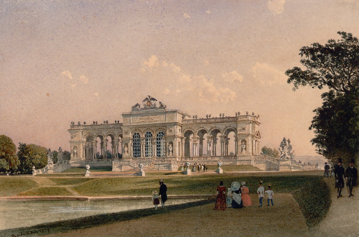 Glorietten i Schönbrunn af Rudolf von Alt