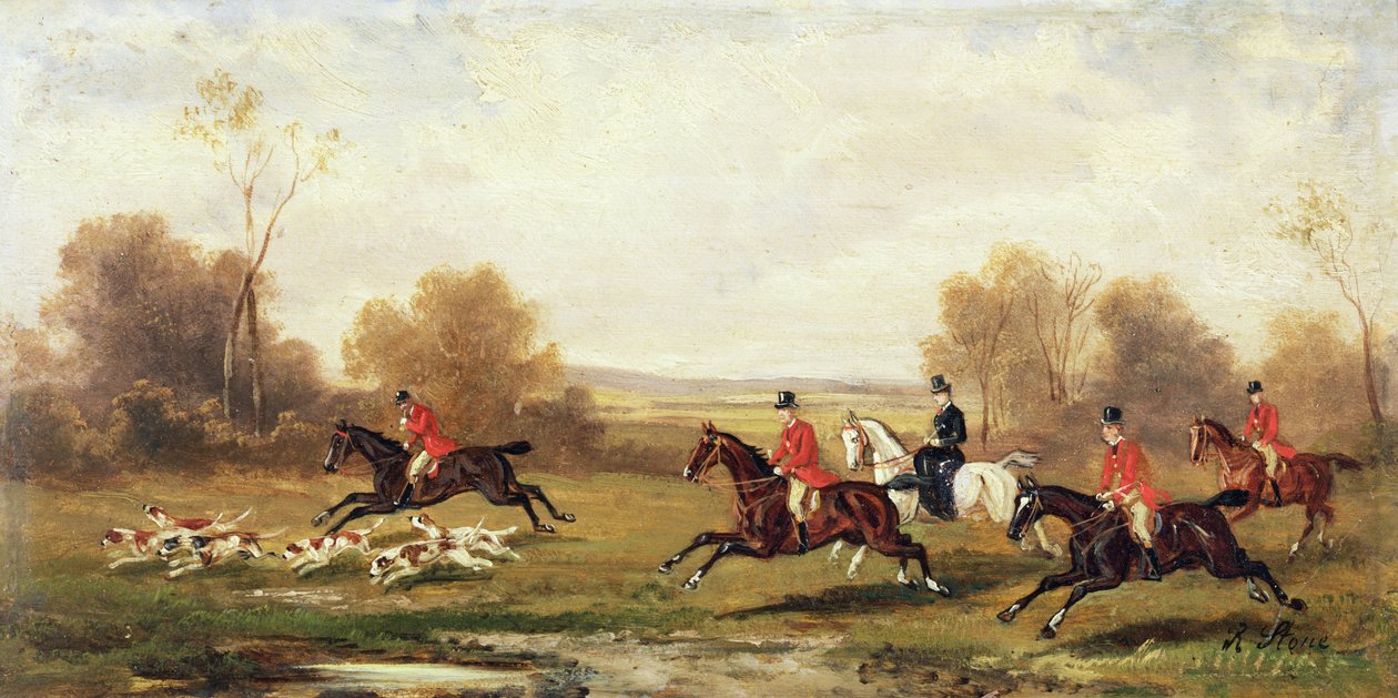 Jagtscene, ca. 1920 af Rudolph Stone
