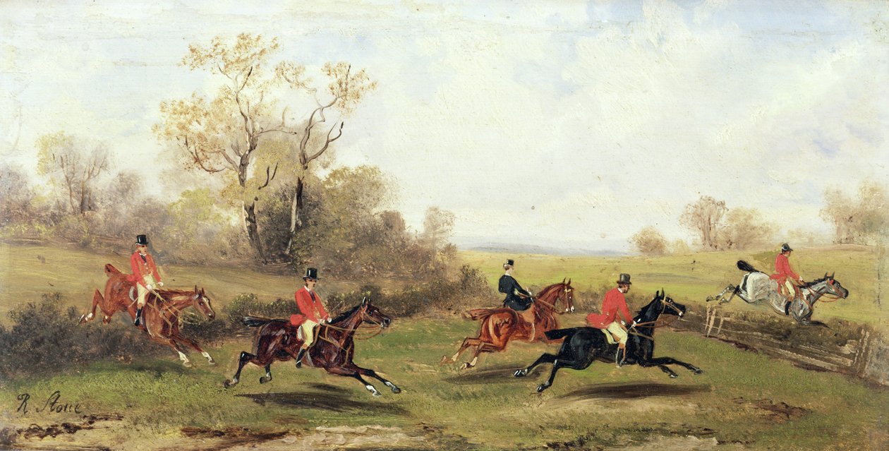Jagtscene, ca. 1920 af Rudolph Stone