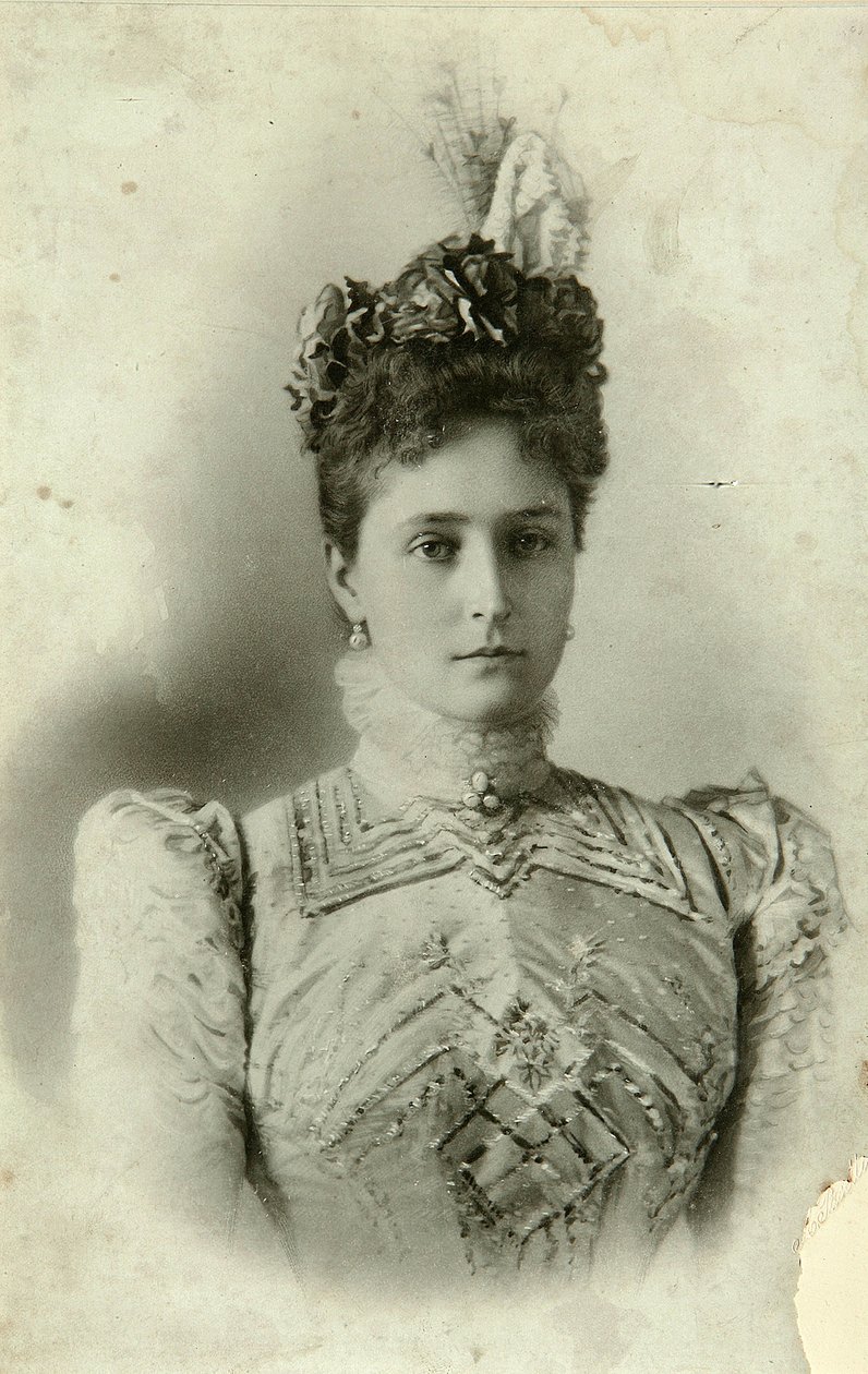 Portræt af kejserinde Alexandra Fyodorovna af Russian Photographer