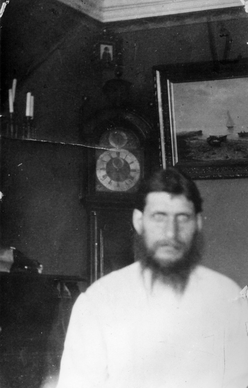 Portræt af Rasputin af Russian Photographer