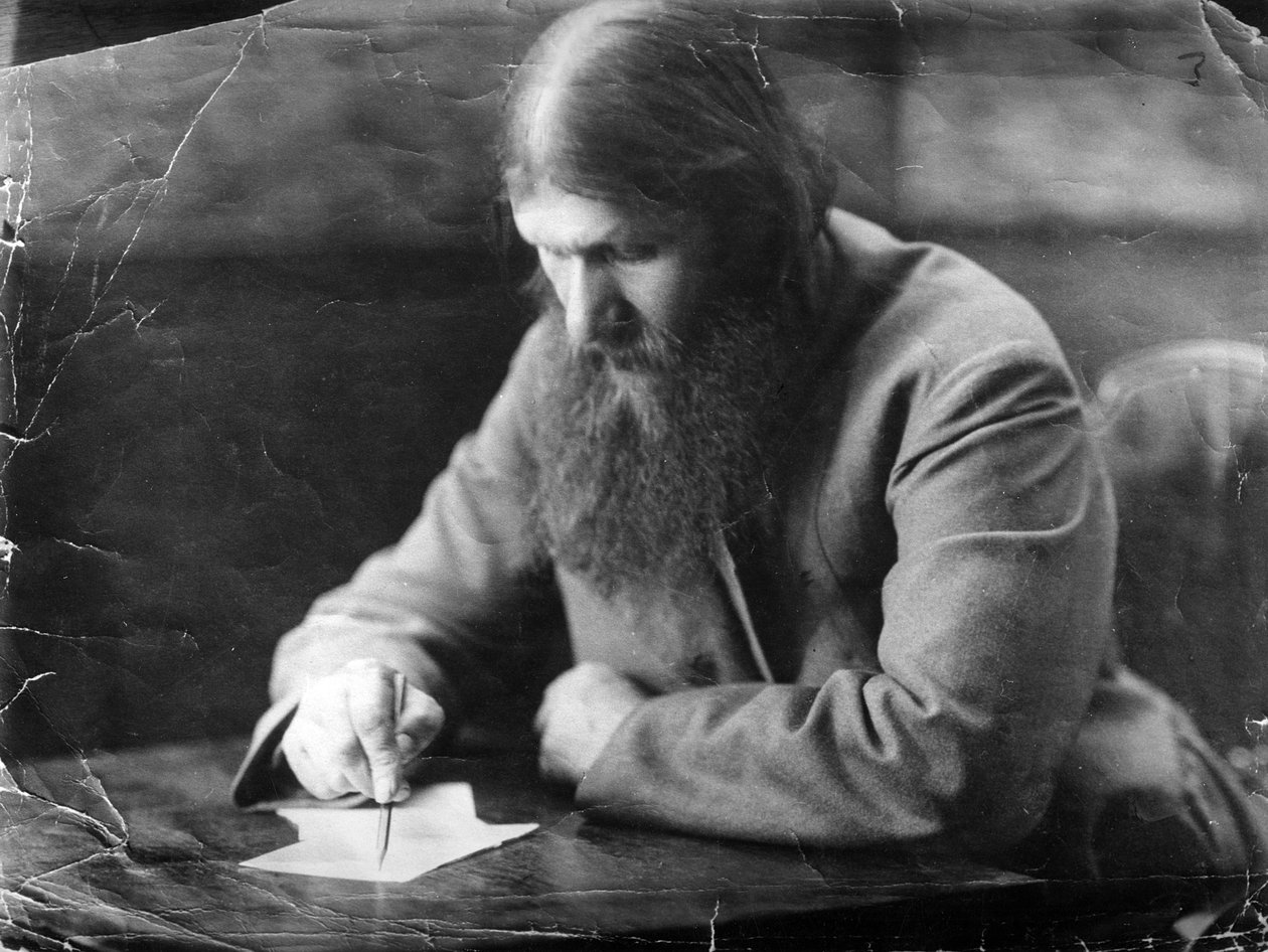 Portræt af Rasputins skrift af Russian Photographer