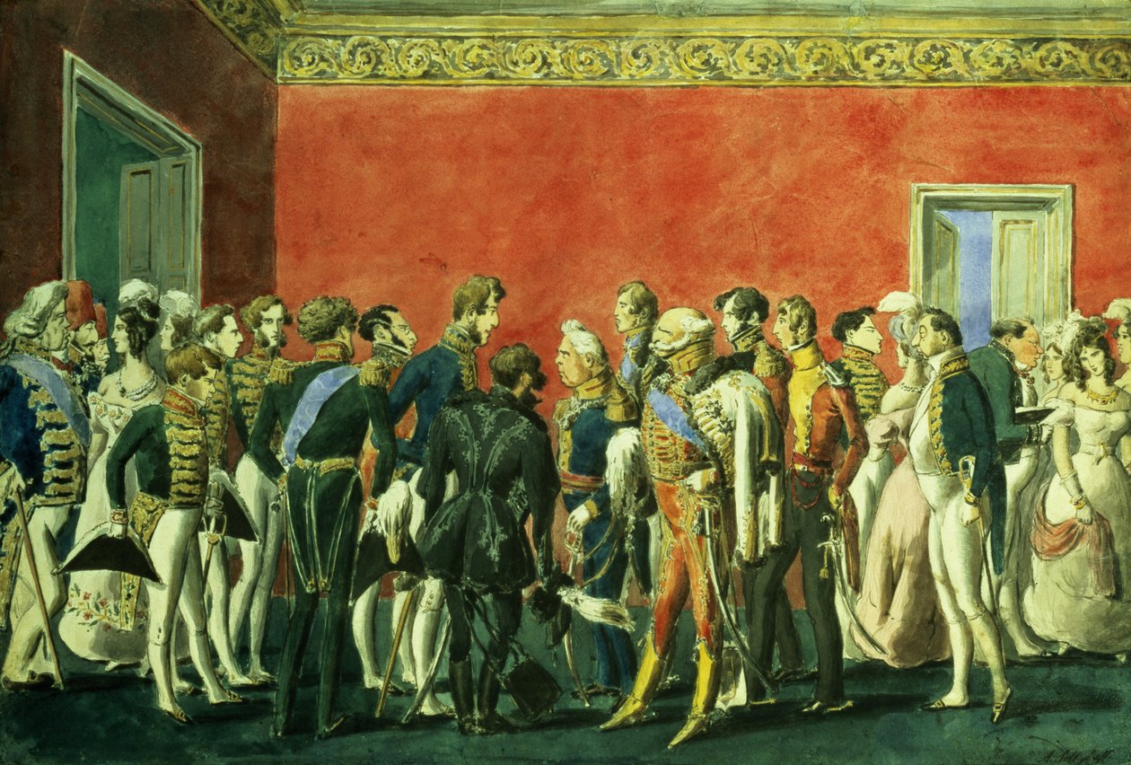 En reception i Teherans ambassade, 1830